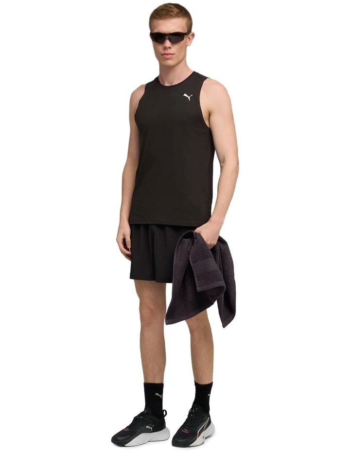 M Tad Tech Triblend Sleevless Tank in Black image 3