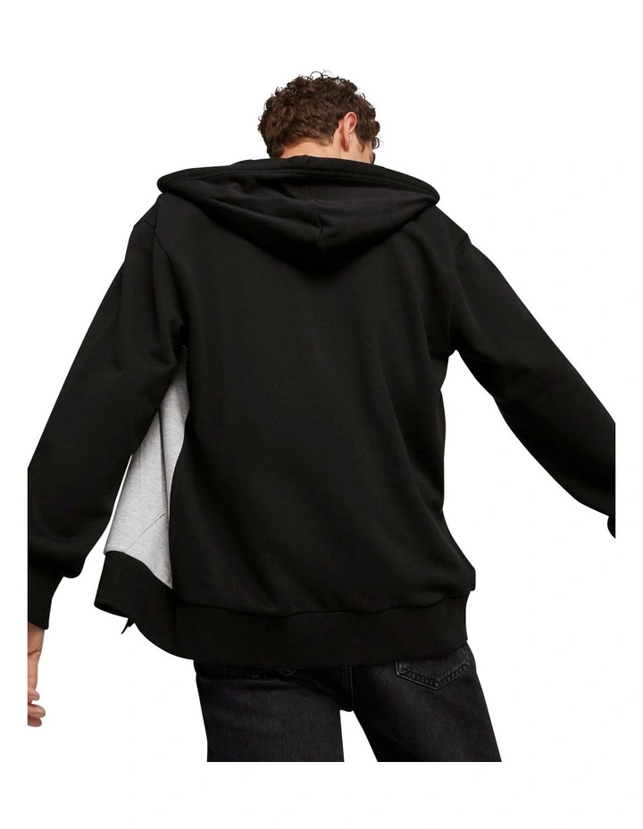 Power Colorblock Full-Zip Hoodie in Black image 2