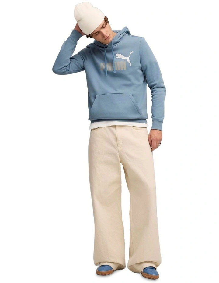 Ess 2 Color No.1 Logo Hoodie Fl in Blue image 3