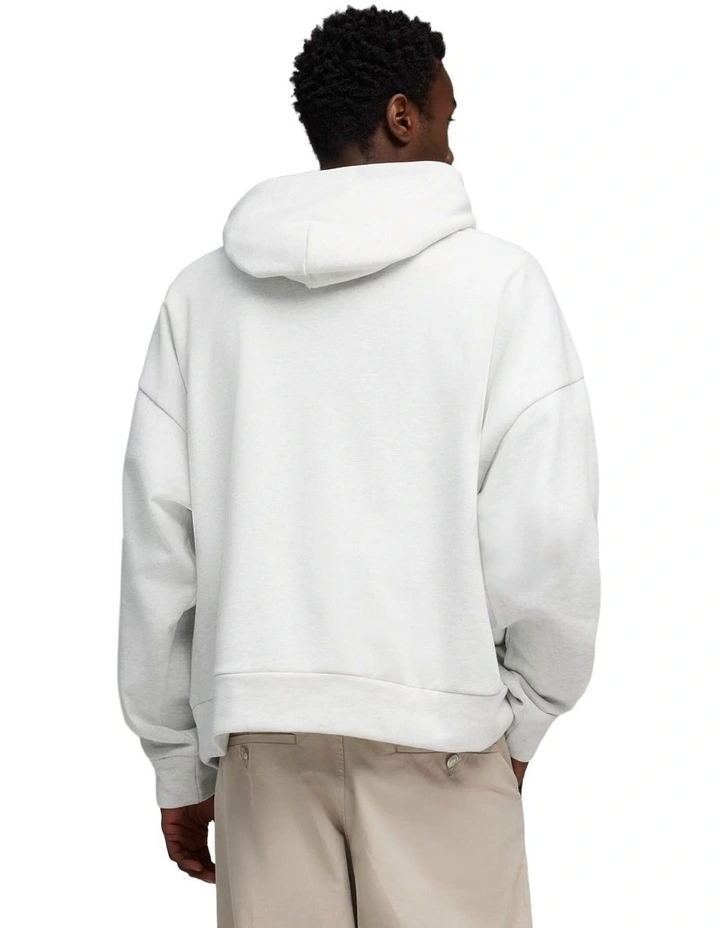 Wardrobe Ess Boxy Hoodie Fl in White image 2