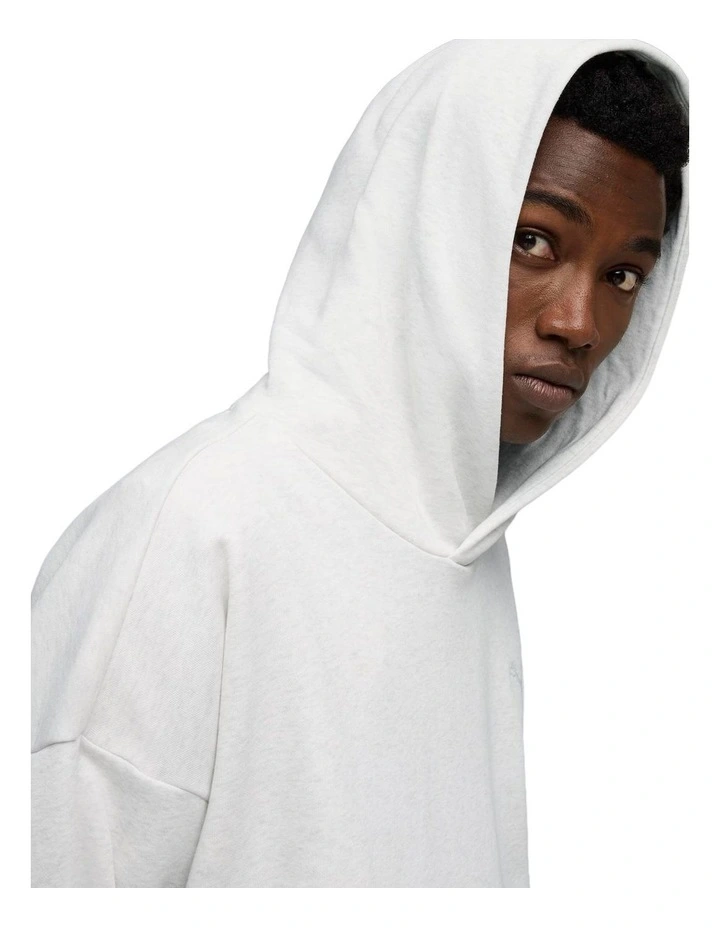 Wardrobe Ess Boxy Hoodie Fl in White image 4