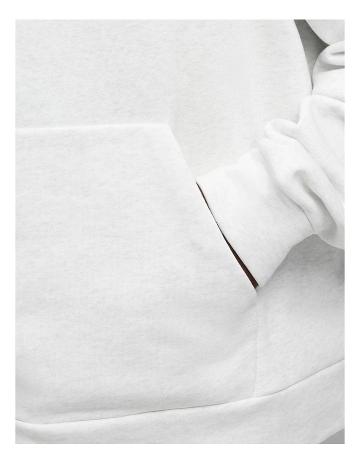 Wardrobe Ess Boxy Hoodie Fl in White image 5