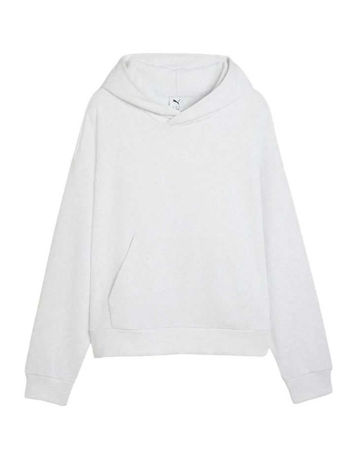 Wardrobe Ess Boxy Hoodie Fl in White image 6