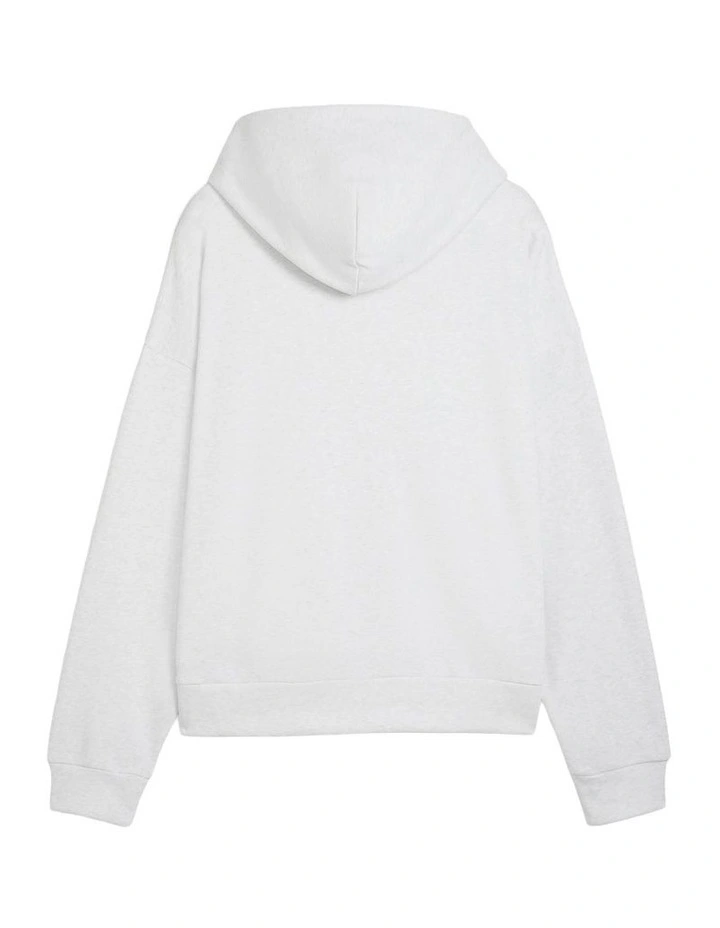 Wardrobe Ess Boxy Hoodie Fl in White image 7