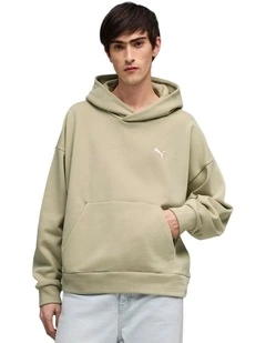 Wardrobe Ess Boxy Hoodie Fl in Green