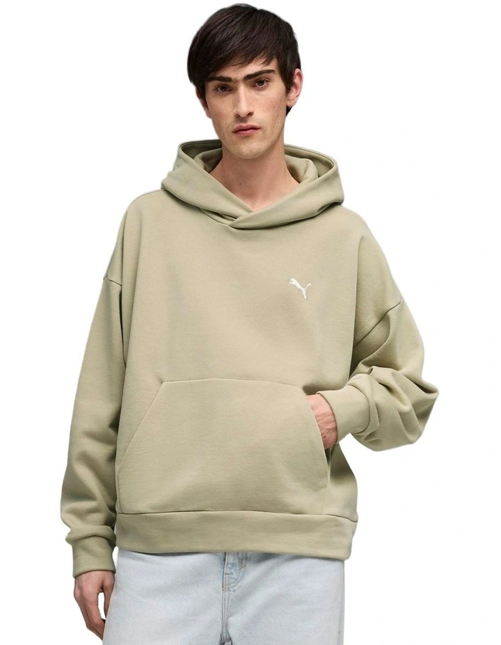 Wardrobe Ess Boxy Hoodie Fl in Green image 1