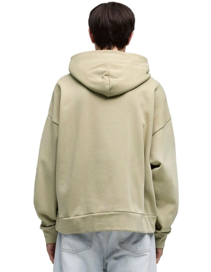 Wardrobe Ess Boxy Hoodie Fl in Green image 2