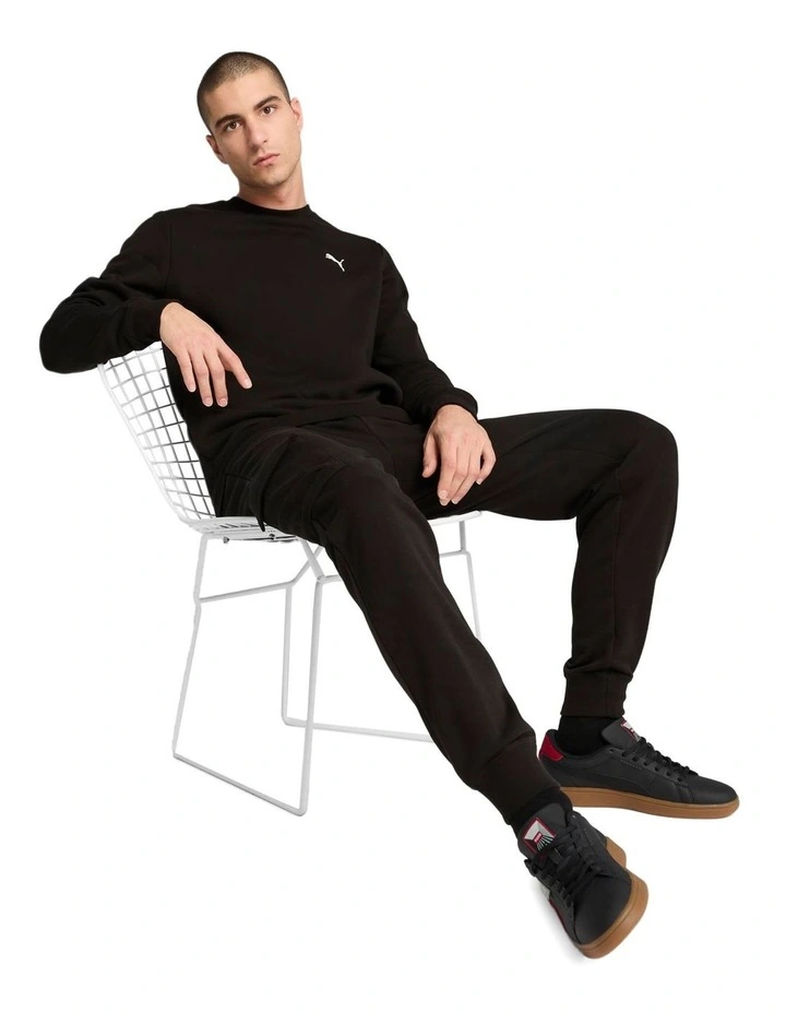 Essential Crew Neck T-shirt in Black image 3