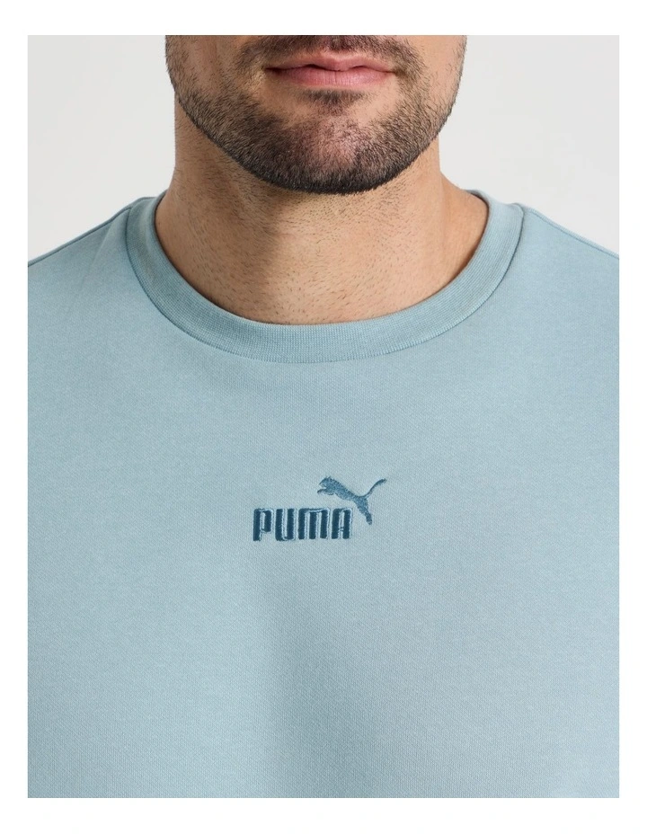 Essentials Crew Neck Small No.1 Logo in Seafoam image 2
