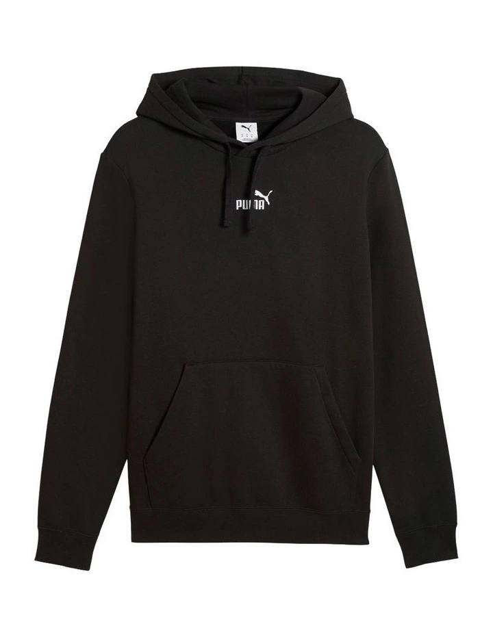 Essentials Small No.1 Logo Centered Hoodie in Black image 4