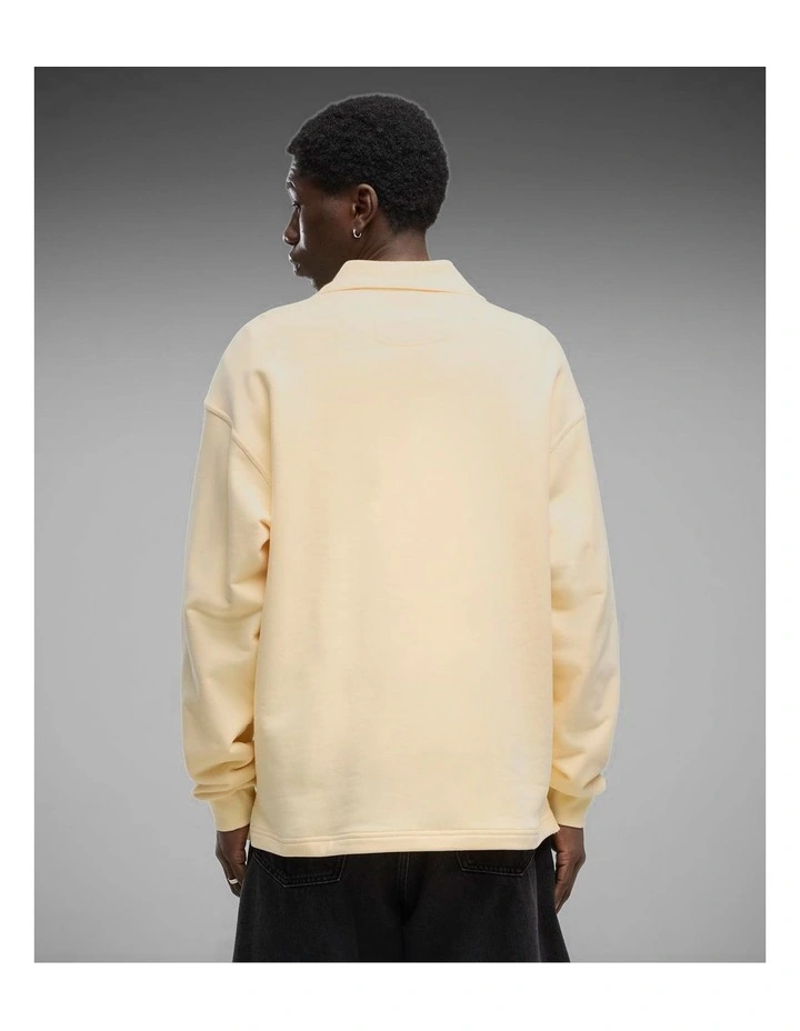 Ess Elevated No.1 Relaxed Polo Tr Buttercream image 2