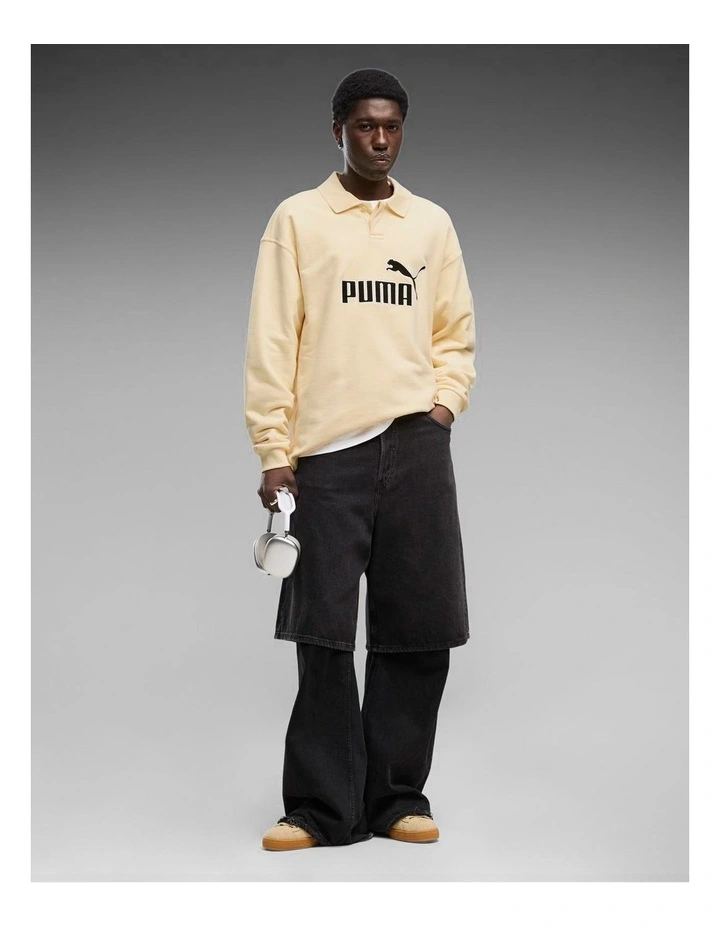 Ess Elevated No.1 Relaxed Polo Tr Buttercream image 3