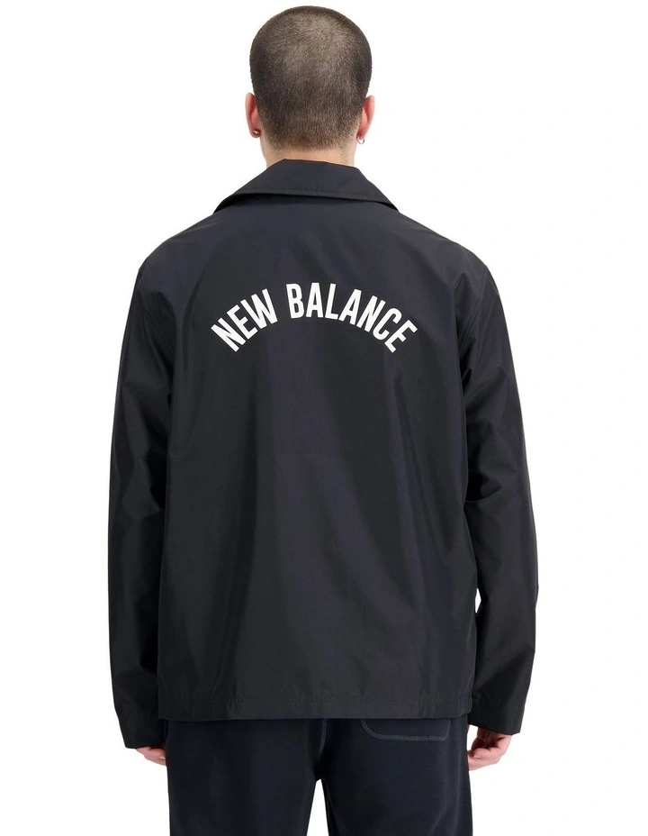 Essentials Coaches Jacket in Black image 3