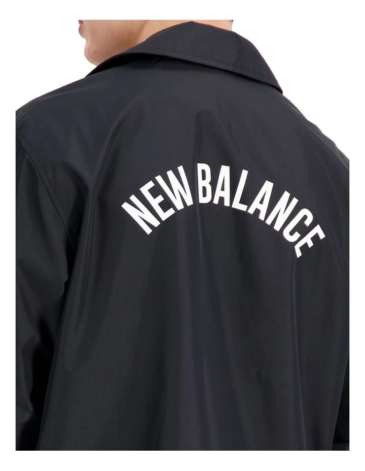 Essentials Coaches Jacket in Black image 4