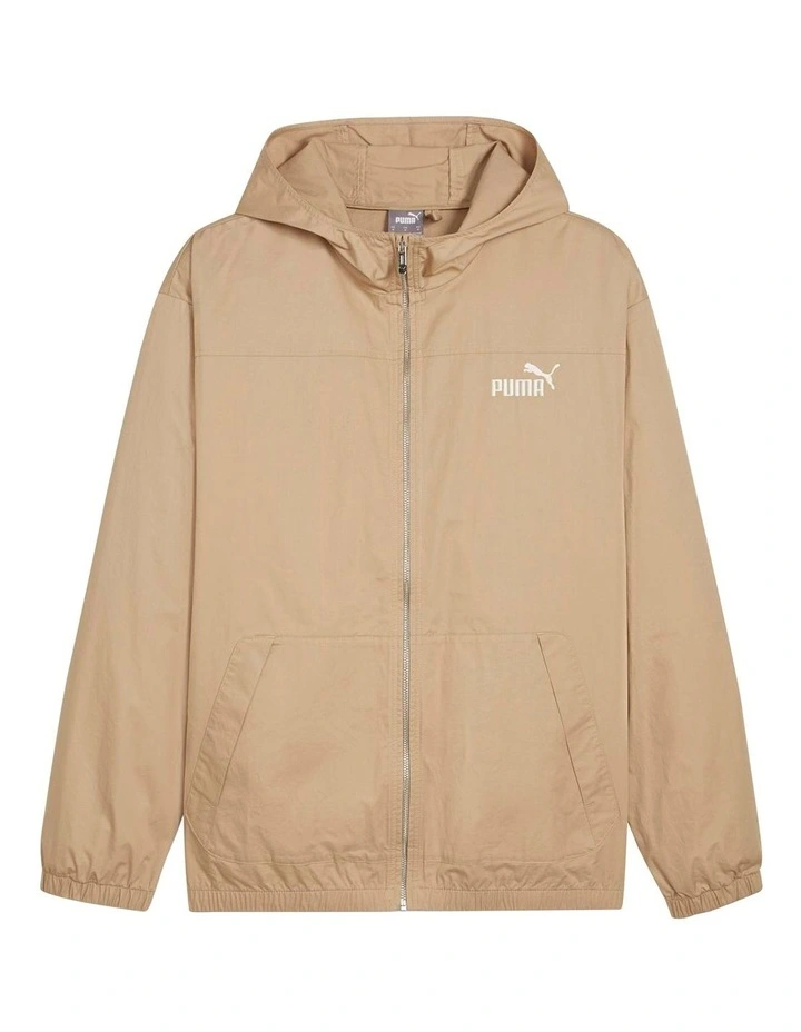 Hooded Cotton Jacket in Prairie Tan image 6