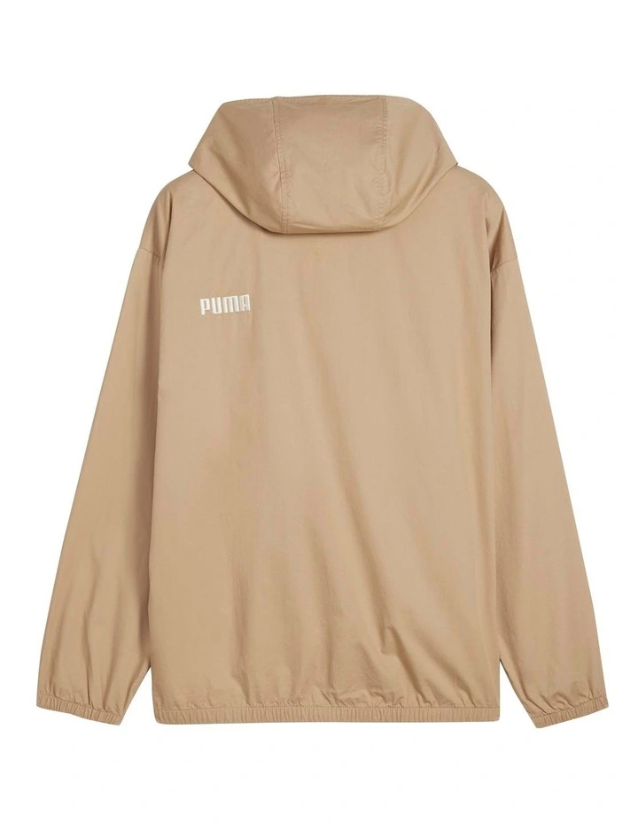 Hooded Cotton Jacket in Prairie Tan image 7