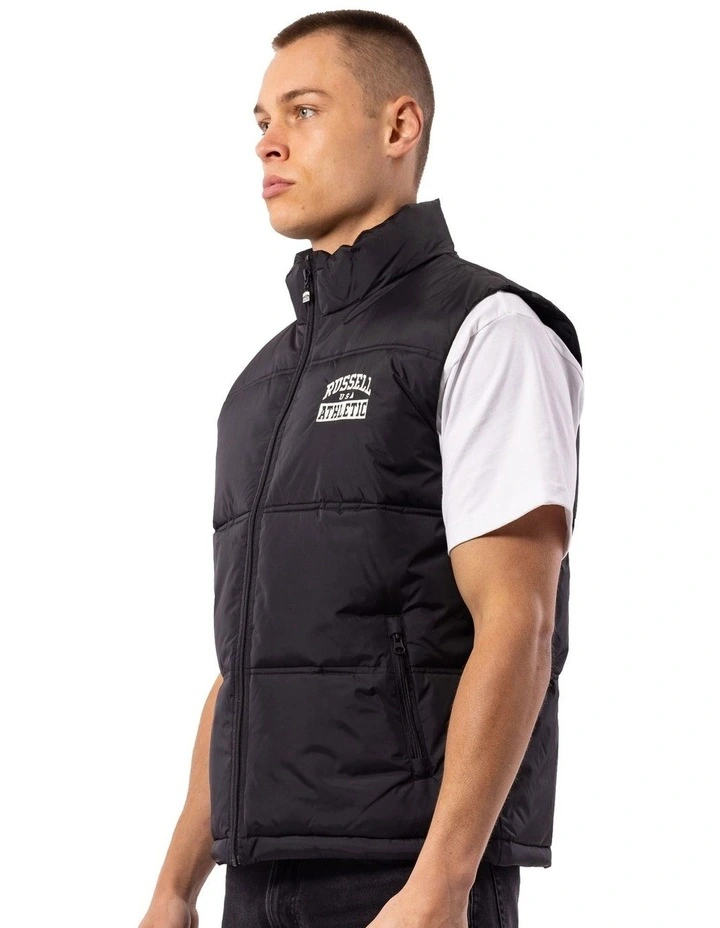 Kennedy Puffer Vest in Black image 2
