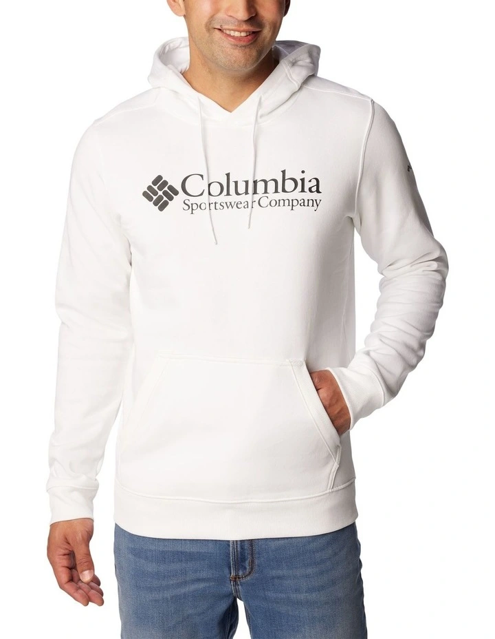 CSC Basic Logo II Hoodie in White image 1