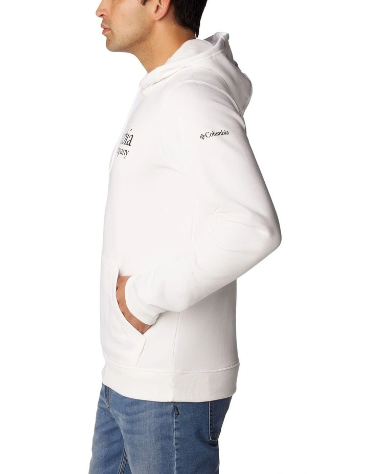 CSC Basic Logo II Hoodie in White image 3