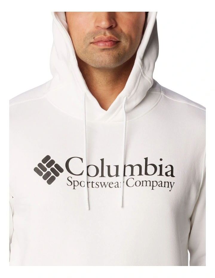 CSC Basic Logo II Hoodie in White image 4