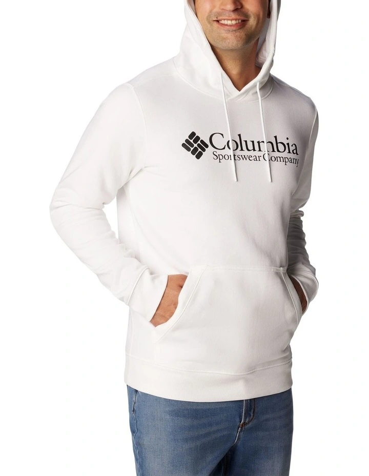 CSC Basic Logo II Hoodie in White image 5