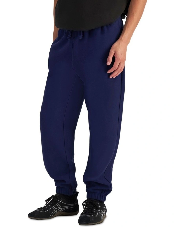 Reverse Weave Relaxed Joggers in Sail Away Navy image 2
