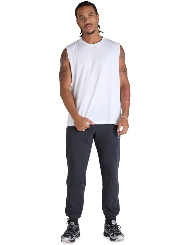Vintage Wash Slim Leg Jogger in Black image 4