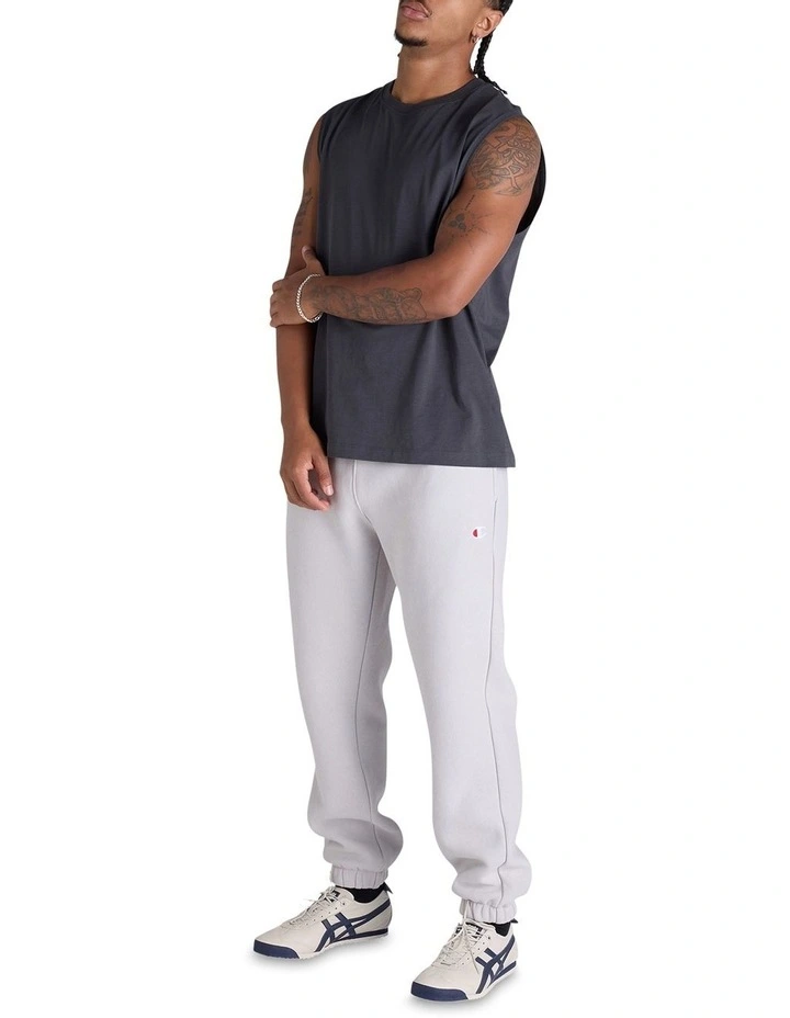 Reverse Weave Relaxed Jogger in Grey image 4