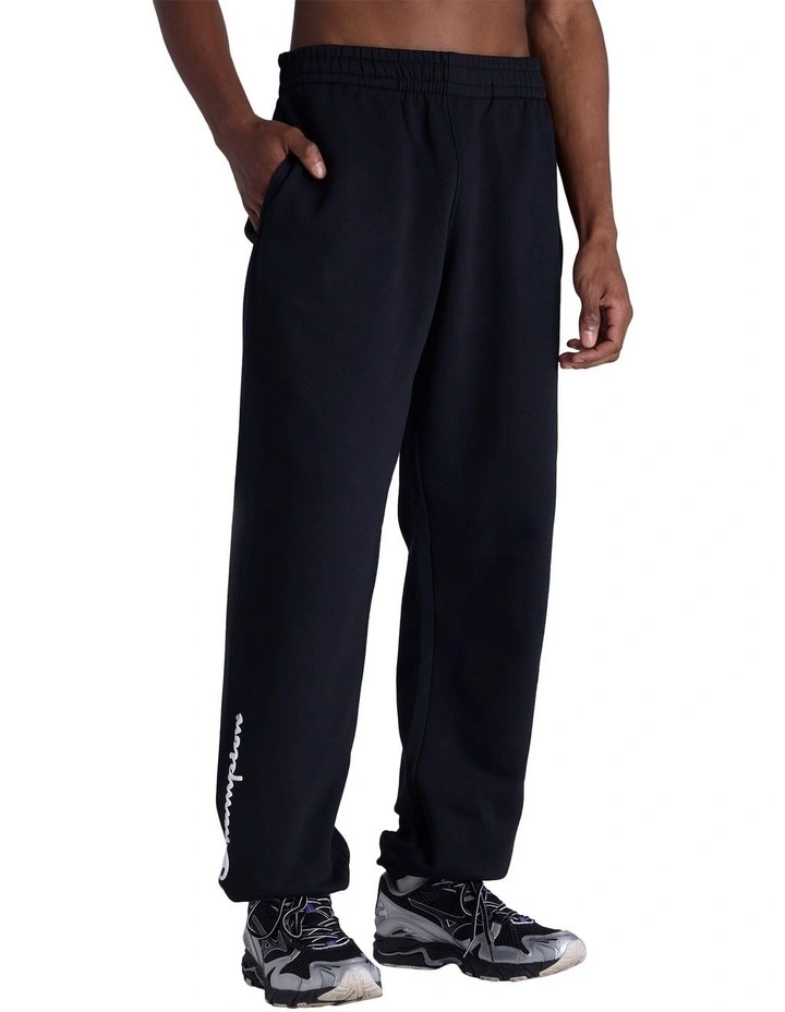 Puff Script Trackpant in Black image 1