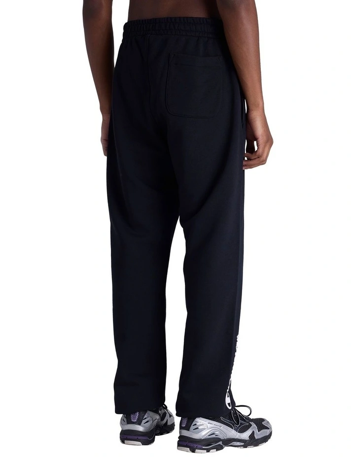 Puff Script Trackpant in Black image 2