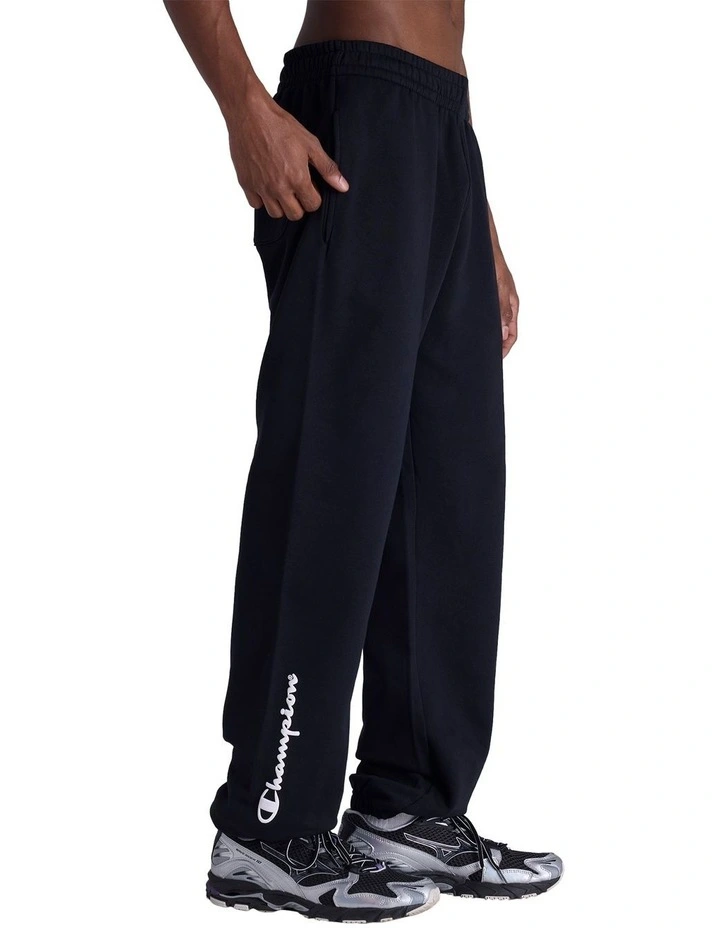 Puff Script Trackpant in Black image 3