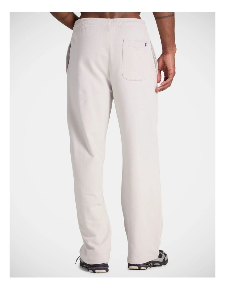 Tonal Script Straight Trackpants Steel Type image 2