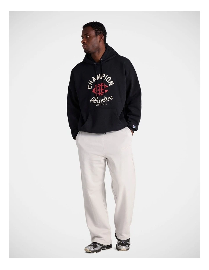 Tonal Script Straight Trackpants Steel Type image 4