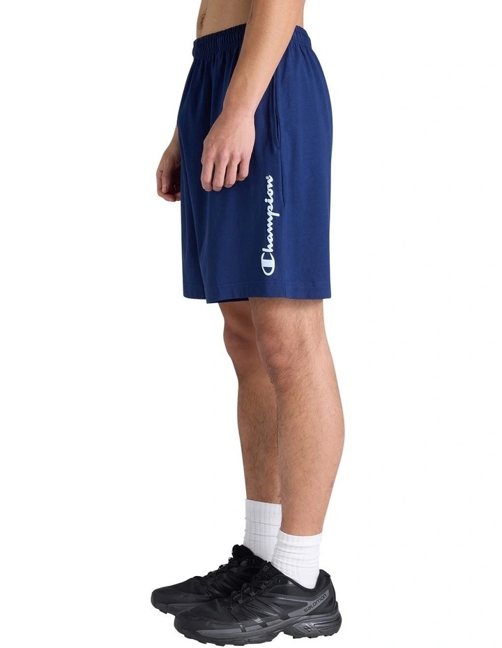 Puff Script Jersey Short in Sail Away Navy image 3