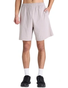 Tonal Script Short in Pearl Oyster