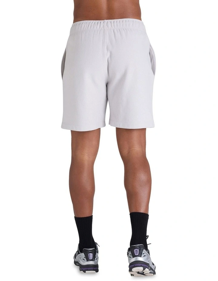 Reverse Weave Terry Shorts in Grey image 2