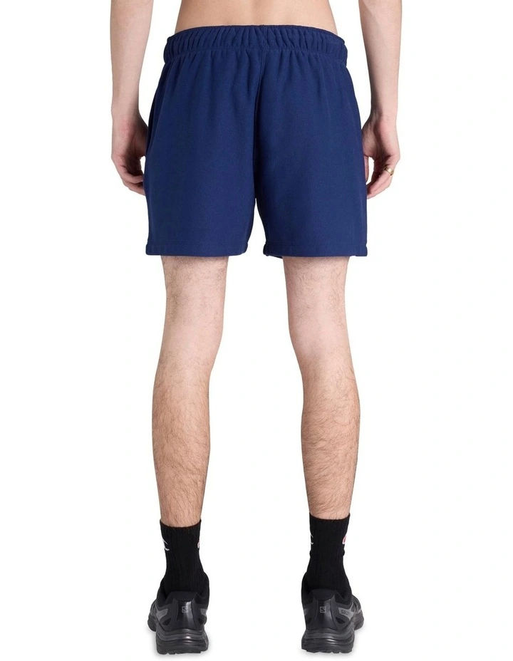 Heritage Graphic Shop Shorts 5 Inch in Blue image 2