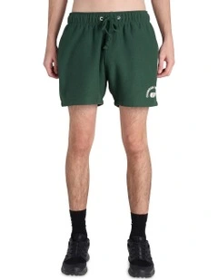 Heritage Graphic Shop Shorts 5 Inch in Green