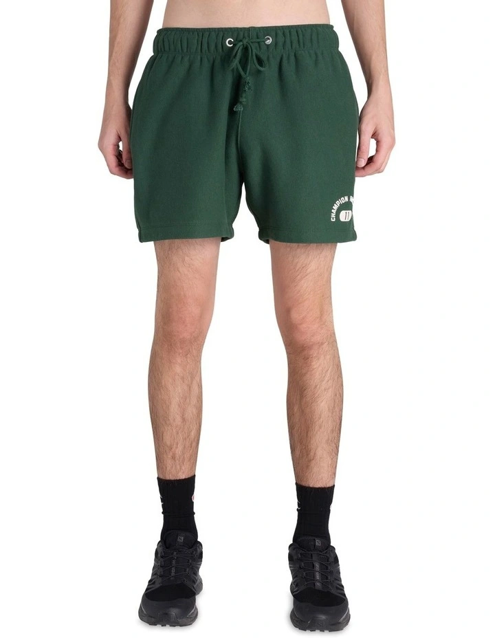 Heritage Graphic Shop Shorts 5 Inch in Green image 1