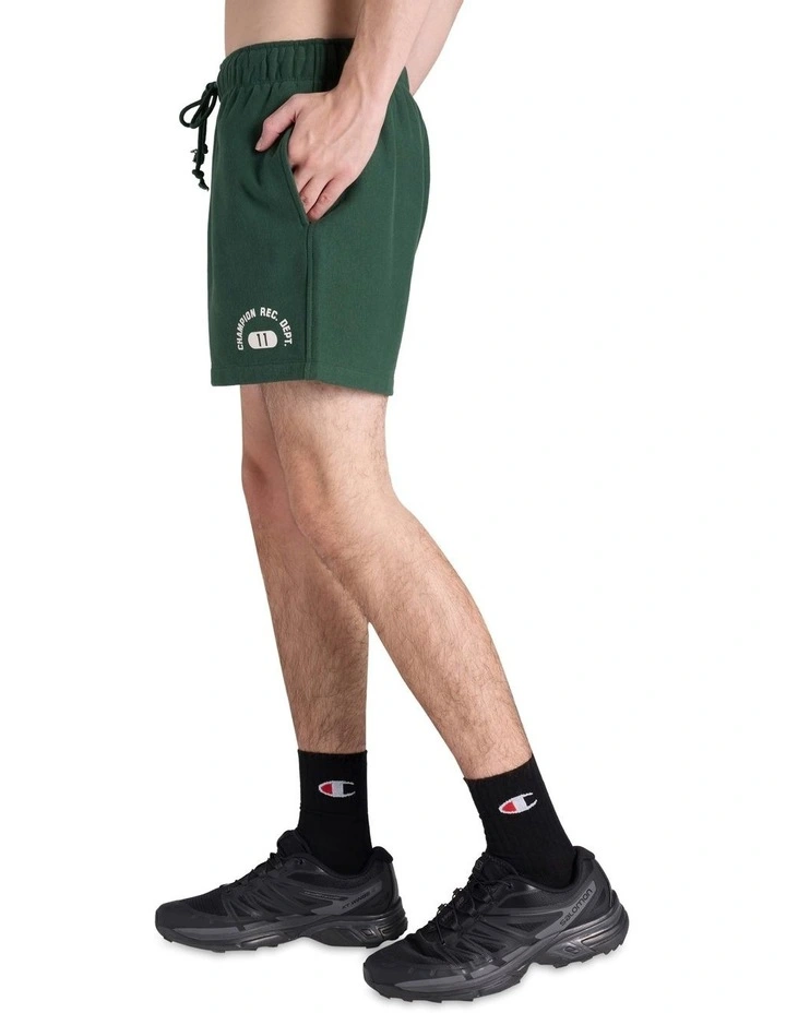 Heritage Graphic Shop Shorts 5 Inch in Green image 3