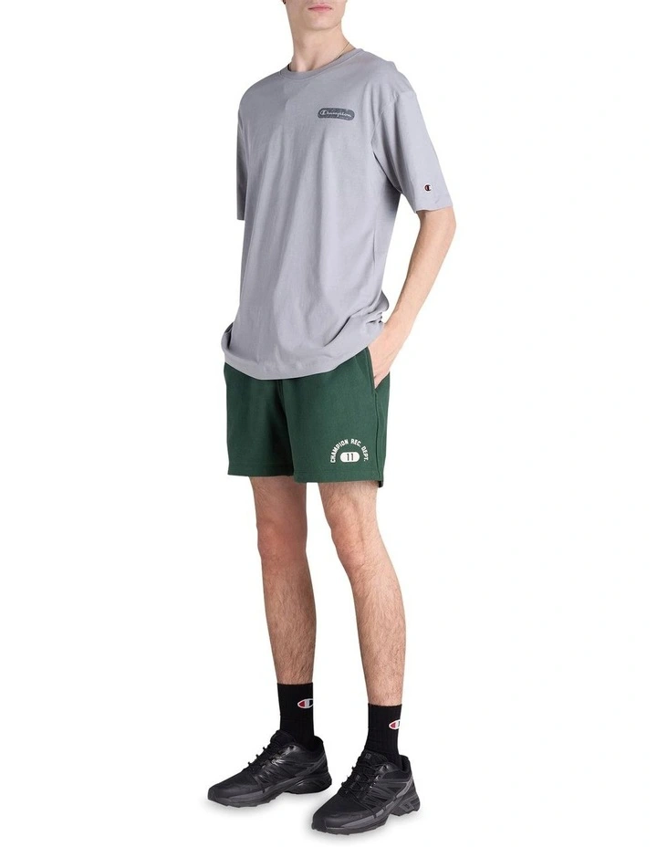 Heritage Graphic Shop Shorts 5 Inch in Green image 4
