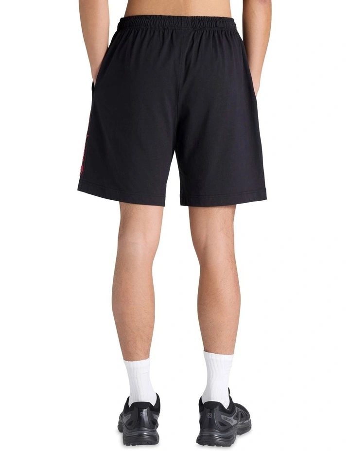 Puff Script Jersey Short in Black image 2