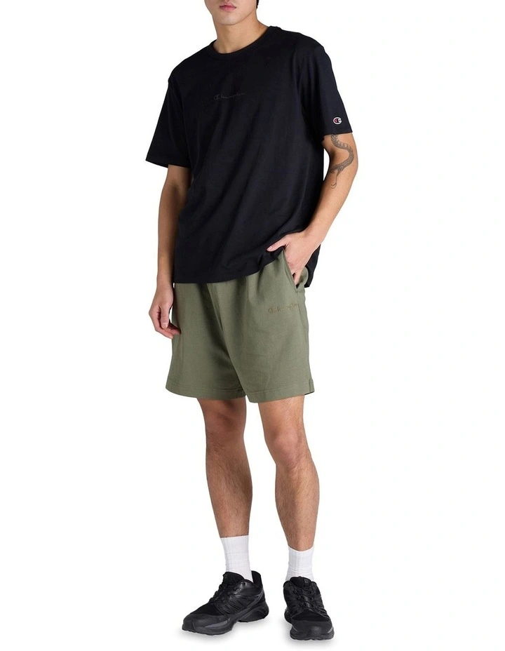 Tonal Script Short in Green image 4