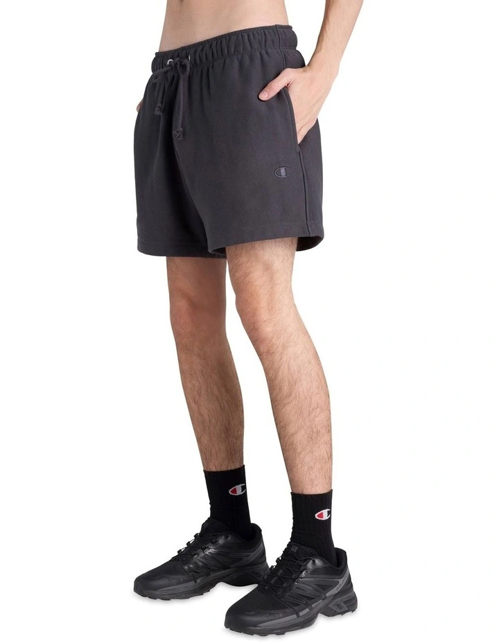 Reverse Weave Terry 5-Inch Shorts in Grey image 3
