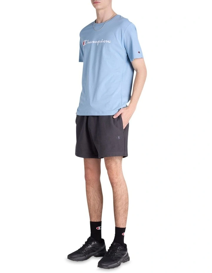 Reverse Weave Terry 5-Inch Shorts in Grey image 4