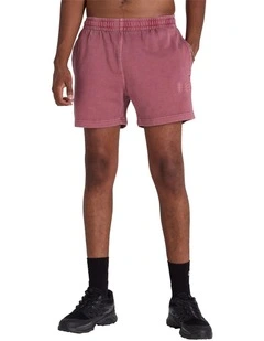 Vintage Wash Short in Red