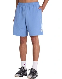 Puff Script Short in Frontier Blue