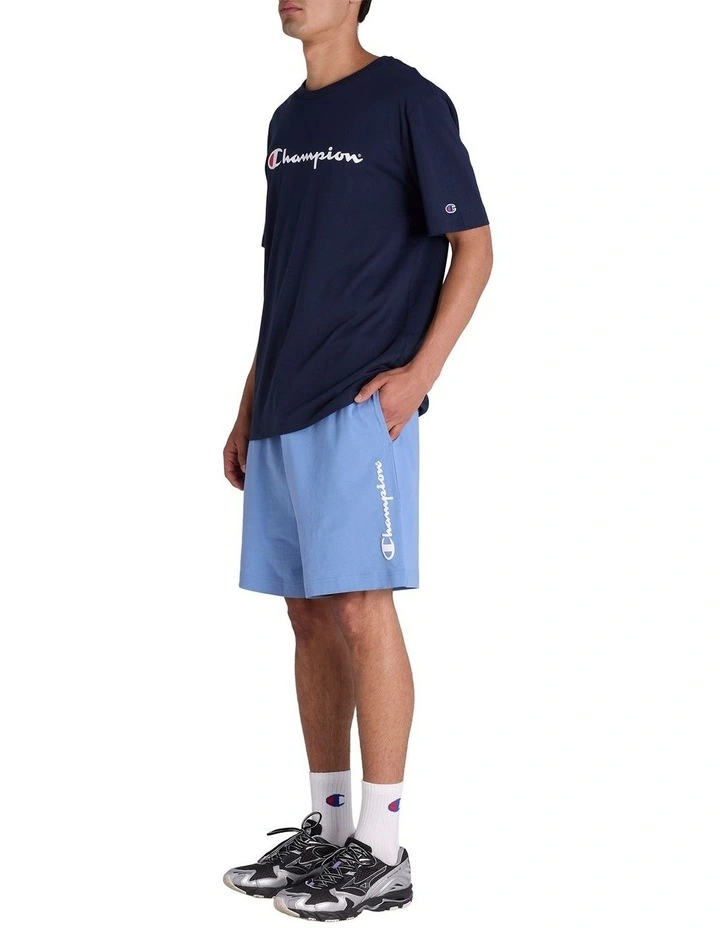 Puff Script Short in Frontier Blue image 4