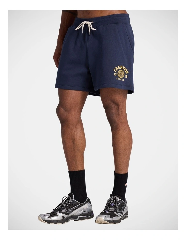 Varsity Shorts in Navy image 1