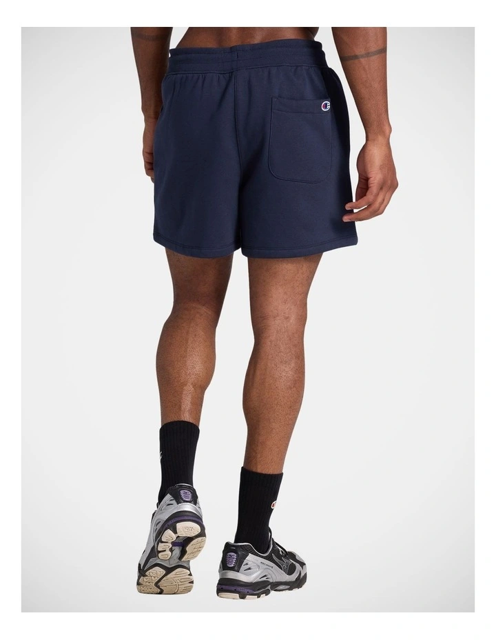 Varsity Shorts in Navy image 2